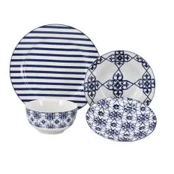 Bella Rio Round Dinner Set Blue