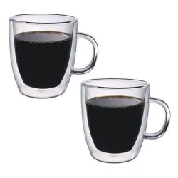 Bestmark Borosilicate Double Wall Glass Cup Set 120 ml