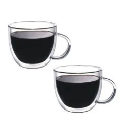 Bestmark Borosilicate Double Wall Glass Cup Set 350 ml