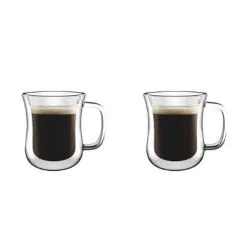 Bestmark Borosilicate Double Wall Glass Cup Set 100 ml