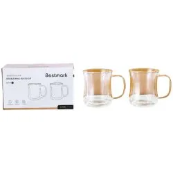 Bestmark Borosilicate Double Wall Glass Cup 300Ml Set