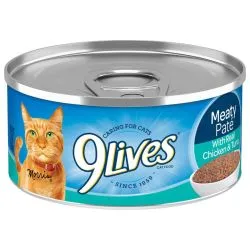 9Lives Meaty Pate with Real Chicken Canned Cat Food