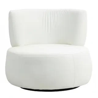 Swivel Leisure Anti Scratch Leather - Light Beige