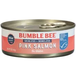 بامبل بي سالمون وردي بري بدون جلد وعظم