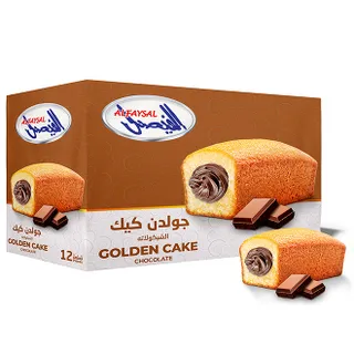 الفيصل كعكة ذهبية بكريمة الشوكولاتة