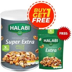 حلبي ميكس مكسرات مشكلة سوبـر إكسترا 400 جم + إكسترا ميكس 250 جم