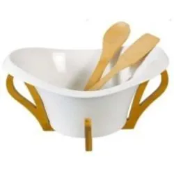 Bowl With Wooden Utensil Set