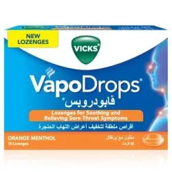 فيكس فابودروبز حبوب استحلاب برتقال بالمنتول 16 قطعة