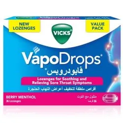 فيكس فابودروبز حبوب استحلاب توت بالمنتول 36 قطعة