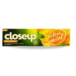 Closeup Toothpaste Citrus Detox Tropical Orange