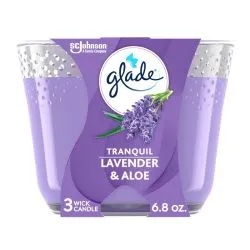 Glade Tranquil Lavender & Aloe Scented Candle 193G