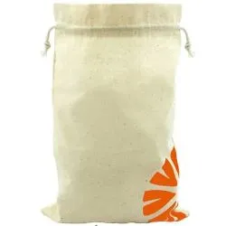 Cotton Bag With Drawstring (4Mm) Single Sided Logo Small