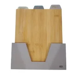 Bamboo Cutting Board With Holder
