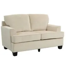 Two Seater Sofa Velvet Beige