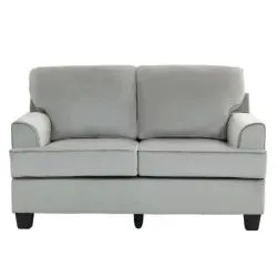 Two Seater Sofa Velvet Grey