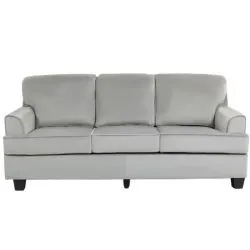 Three Seater Sofa Velvet Grey