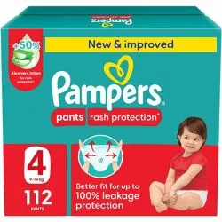 Pampers Rash Protection Baby Pants Size 4 (9-14 Kg)