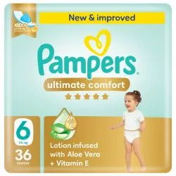 Pampers Ultimate Comfort Taped Baby Diapers Size 6 (13+ kg)