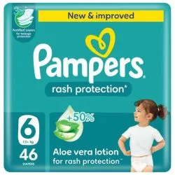 Pampers Rash Protection Baby Diapers Size 6 (13+ kg)