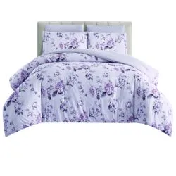 Floral Microfiber Comforter Set