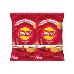 ليز شيبس حار عبوة مزدوجة