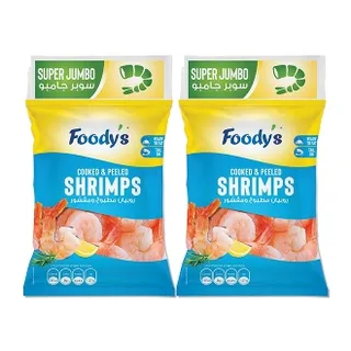 Foody's Frozen Cooked Shrimps Super Jumbo