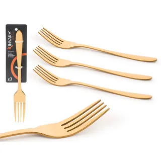 Kinvara Golden Forks 3pcs Set