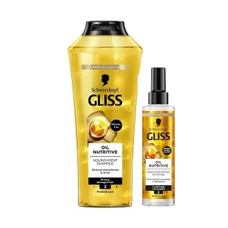Gliss Oil Nutritive Shampoo 400 ml + Express Repair Conditioner 200 ml