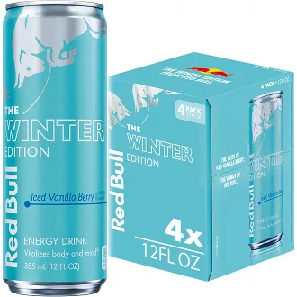 Red Bull Winter Edition Iced Vanilla Berry Energy Drink (4 Pack)