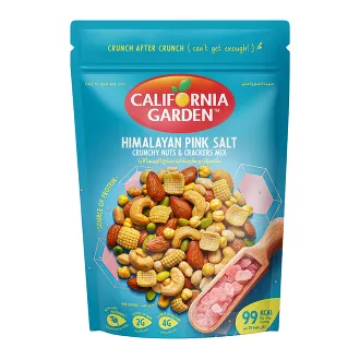 California Garden Himalayan Pink Salt Crunchy Nuts and Cracker Mix