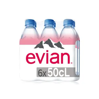 Evian Natural Mineral Water 500ml x 6