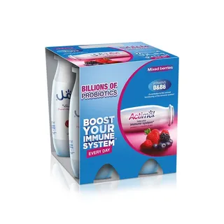 Actimel Mixed Berries Immunity Support Yoghurt Drink 93ml x 4