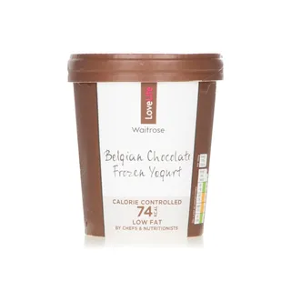 Waitrose Frozen Belgian Chocolate Frozen Yoghurt 500ml