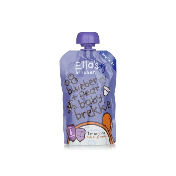 Ella's Kitchen Blueberry Pear Baby Brekkie 6+ Months 100g