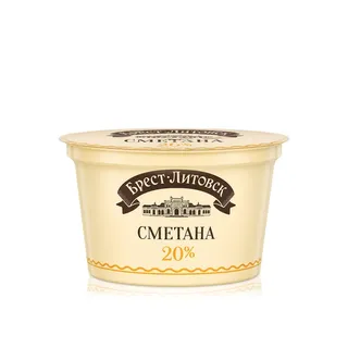 Savushkin Sour Cream 20% Fat 180g