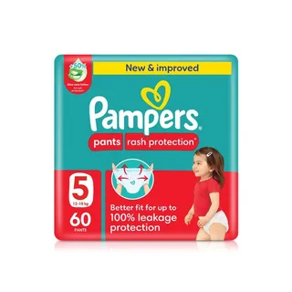 Pampers Rash Protection Pants Size 5 x 60