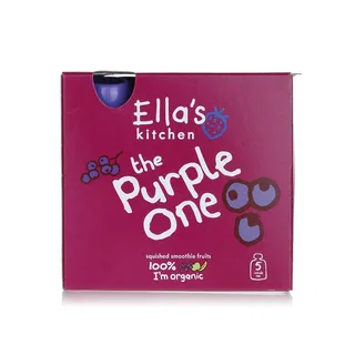Ella's Kitchen Organic the Purple One Fruit Smoothie 6+ Months 5x90g