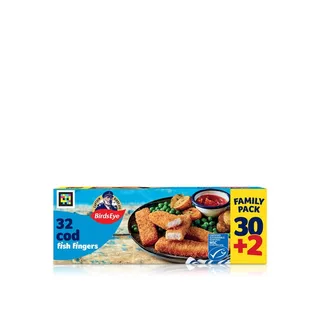Birds Eye Frozen Cod Fish Fingers X 32