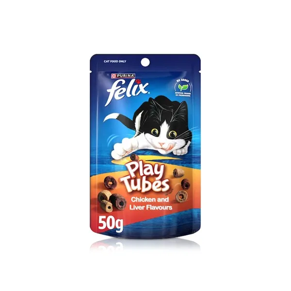 Felix Play Tubes Chicken and Liver Cat Treats 50g