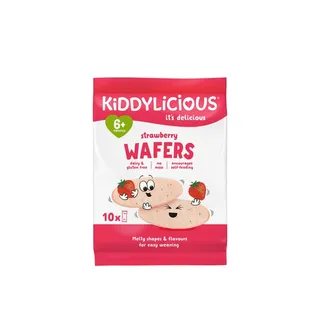 Kiddylicious Strawberry Wafers 6+ Months 4g x 10