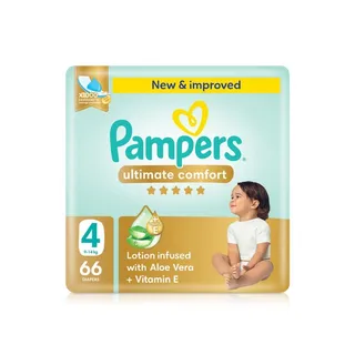 Pampers Ultimate Comfort Diapers Size 4 x 66