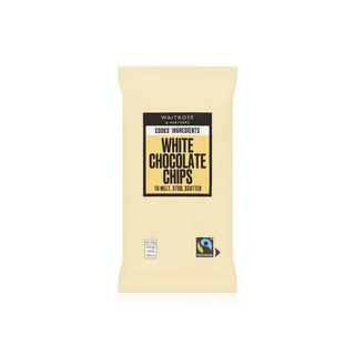 Waitrose Cooks' Ingredients White Chocolate Chips 100g