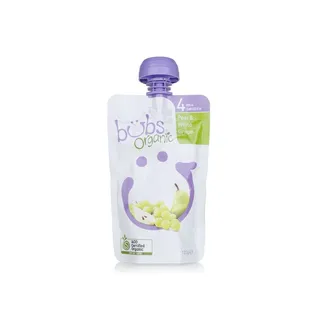 Bubs Organic Pear & White Grapes Pouch 6+ Months 120g