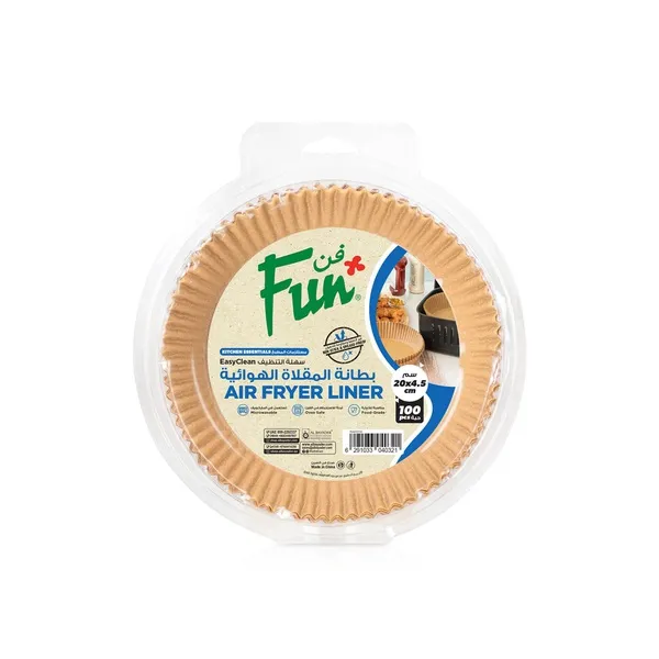 Fun Air Fryer Liners Round 20x4.5cm x 100
