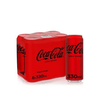 كوكاكولا زيرو عبوة 330 مل × 6