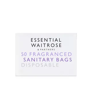 Waitrose Essentials Fragrant Sanitary Disposal Bags x 50