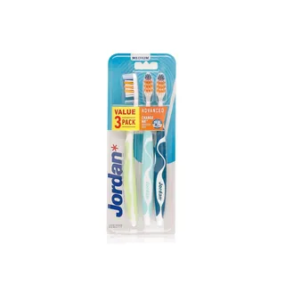 Jordan Advanced Toothbrush Medium x 3