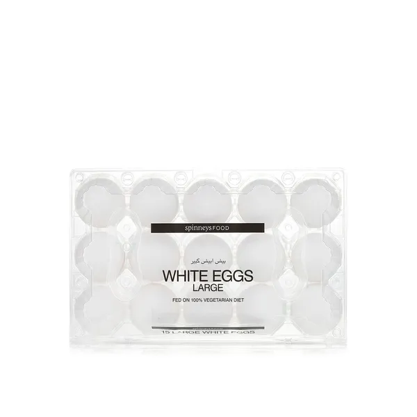 Spinneysfood Large White Eggs x 15