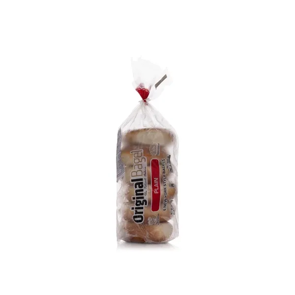 Original Bagel Frozen Plain New York Style Bagels 6 Pack 680g