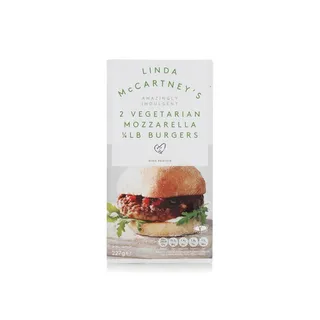 Linda McCartney's Frozen Mozzarella Burgers 227G